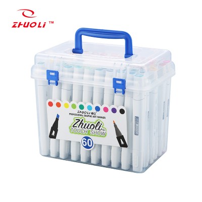 Dual tip art drawing marker pen multi-color art maker student alcohol based ink drawing maker